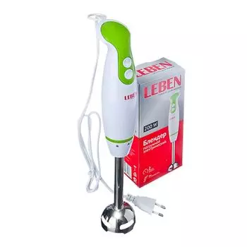 LEBEN Блендер погружной 200Вт, 2 скор. лезв. нерж сталь 475-042