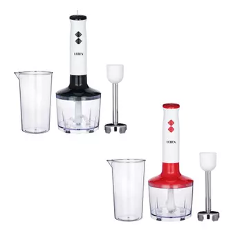 LEBEN Блендер погружной 200Вт, + пластик.чаша 0,6л с чоппером, 2 скор, лезв. нерж.сталь 269-003