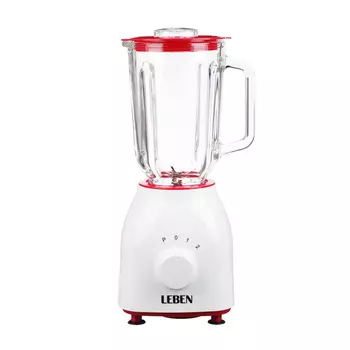 LEBEN Блендер стационарный 1,5 л, колба стекло, 350 Ватт, 2 скорости 269-036