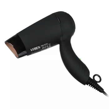 LEBEN Фен для волос дорожный складной, 1200Вт, 2 скорости 489-034