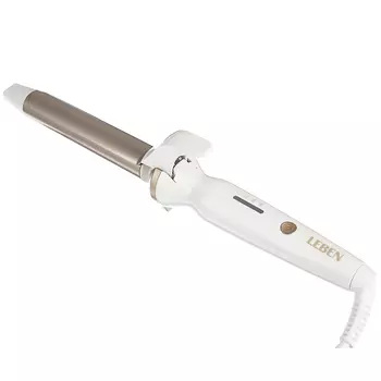 LEBEN Плойка 25 мм с керамическим покрытием, эл.управление, 3 режима температуры, пластик, алюминий 259-163