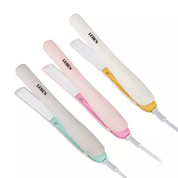 LEBEN Утюжок-выпрямитель для волос, 50Вт/220В, макс темп.нагрева 200°, керамика, пластик, 3 цвета 259-122