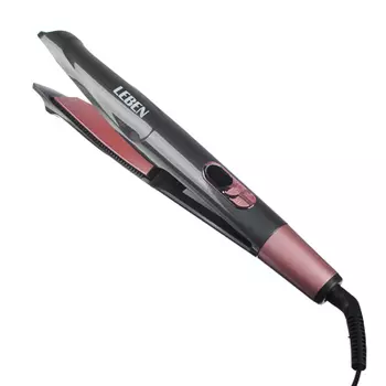 LEBEN Утюжок-выпрямитель для волос с изогнутыми пластинами, керамическое покрытие 259-165