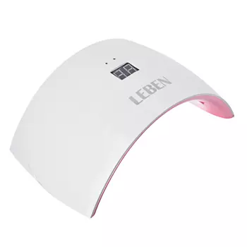 LEBEN UV лампа для сушки ногтей, 36 Вт, 15 LED, таймер до 99 сек, 220-240 В, пластик 263-011