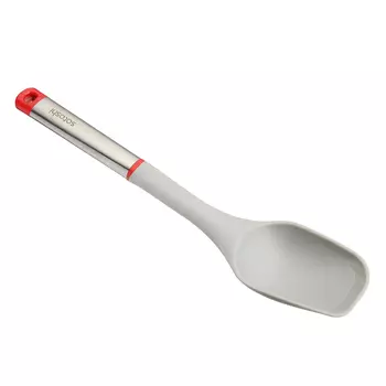 Ложка кухонная жаропрочный нейлон, ручка нержавеющая сталь/пластик, Премьер SATOSHI