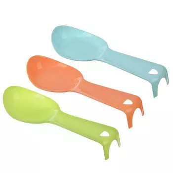 Ложка-подставка, пластик, 3 цвета, арт.Р2025