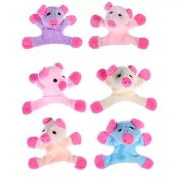 Магнит мягкий в виде свинки, 6,5 см, полиэстер, 6 цветов
