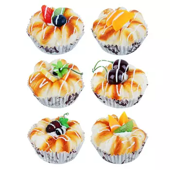 Магнит на холодильник в виде пирожного, PU, 8х8х4,5см