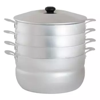 Мантоварка 6л (3 секции), алюминий матовый БК 18063