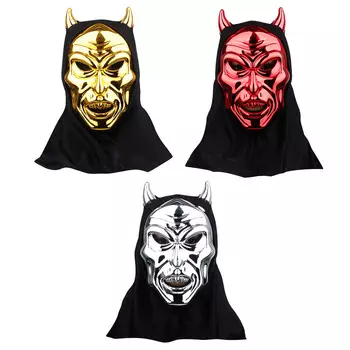 Маска карнавальная СНОУ БУМ с капюшоном, 17,5х8 см, 3 цвета