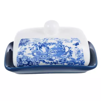 Масленка 17x12x8 см, керамика, MILLIMI "Гравюра"