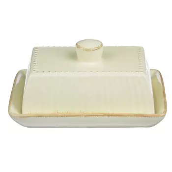 Масленка керамическая, 17х12х8 см, MILLIMI "Ваниль"