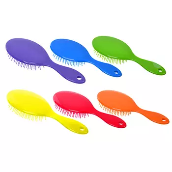 Массажная расческа ЮниLook, 11,5х7 см, 6 цветов