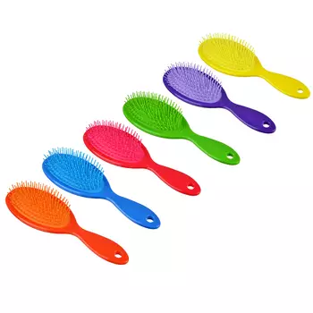 Массажная расческа ЮниLook, 11,5х7 см, 6 цветов