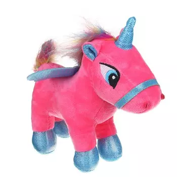 МЕШОК ПОДАРКОВ Единорог, полиэстер, 21см, 3 цвета