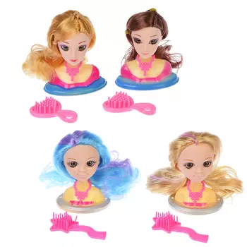 МЕШОК ПОДАРКОВ Игрушка "Модель для причесок", пластик, 9см, 5 дизайнов