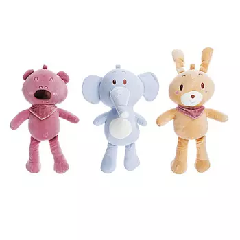 МЕШОК ПОДАРКОВ Игрушка мягкая Плюшевые животные, 37см, полиэстер, 3 дизайна