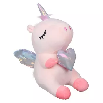 МЕШОК ПОДАРКОВ Игрушка мягкая в виде единорога с крыльями, 25см, полиэстер, 2-4 цвета