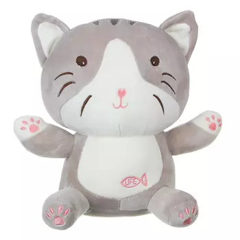 МЕШОК ПОДАРКОВ Игрушка мягкая в виде кота, 25см, полиэстер, 2 цвета