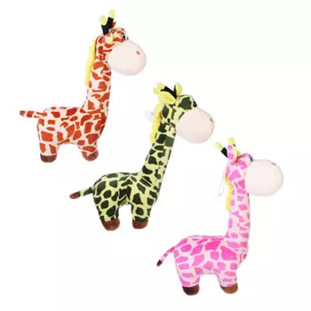 МЕШОК ПОДАРКОВ Игрушка мягкая "Жирафа", полиэстер, 32 см, 3 цвета
