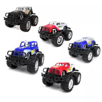 МЕШОК ПОДАРКОВ Машинка фрикционная "Джип", пластик, 11х7х8,5см, 6 цветов