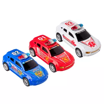 МЕШОК ПОДАРКОВ Машинка фрикционная "Спецслужбы", пластик, 14х5х7см, 3 дизайна