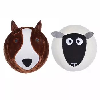 МЕШОК ПОДАРКОВ Мяч надувной пушистый в виде животного, 30см,полиэстер,резина, 30,5х30,5см, 2 дизайна