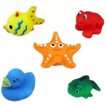 МЕШОК ПОДАРКОВ Набор фигурок "Морские обитатели" 5шт, ПВХ, 17,5х3х6см