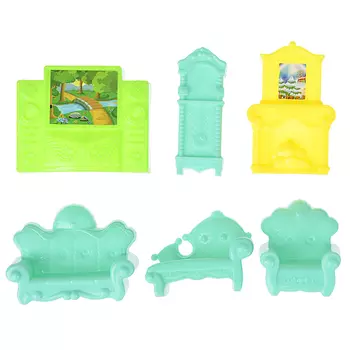 МЕШОК ПОДАРКОВ Набор мебели для кукол, пластик, 8х3х10см, 4 дизайна