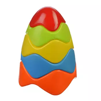 МЕШОК ПОДАРКОВ Пирамидка Волна, пластик, 13х18х13см