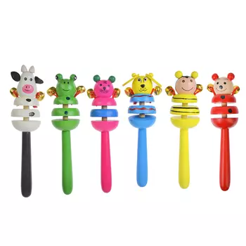 МЕШОК ПОДАРКОВ Погремушка, дерево, 16,5х4см, 6 дизайнов