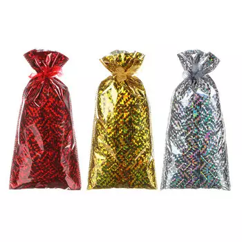 Мешок подарочный, ПВХ, 17х35 см, 3 цвета