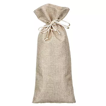 Мешок подарочный, ткань, полиэстер, 14х37 см, для бутылки