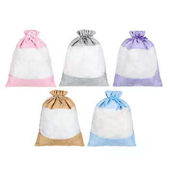 Мешок подарочный, ткань, полиэстер, 23х30 см, 5 цветов