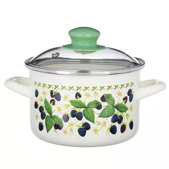 METROT Ежевика Кастрюля эмалированная, 16см, 2,0л