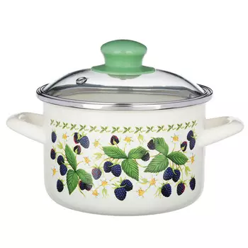 METROT Ежевика Кастрюля эмалированная, 16см, 2,0л