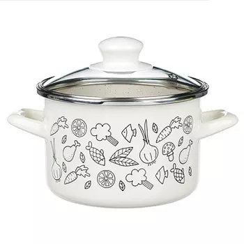 METROT Классик Кастрюля эмалированная, 16см, 2,0л