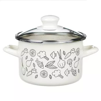 METROT Классик Кастрюля эмалированная, 16см, 2,0л