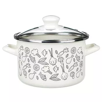 METROT Классик Кастрюля эмалированная, 18см, 3,0л