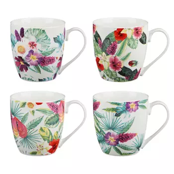 MILLIMI Акварель Кружка, 480мл, фарфор, 4 дизайна