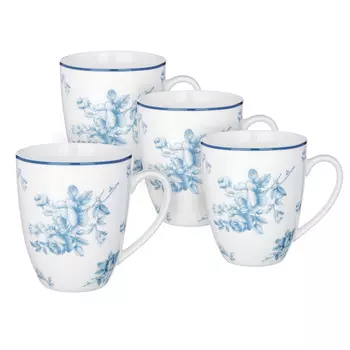 MILLIMI Амберли Набор кружек 400мл, 4пр, костяной фарфор