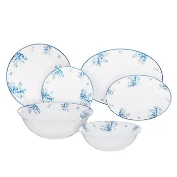 MILLIMI Амберли Сервиз столовый 17пр, костяной фарфор