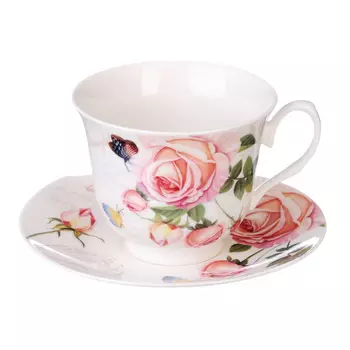 MILLIMI Чайная роза Набор чайный 4 пр., 250мл, костяной фарфор