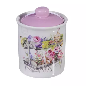 MILLIMI Цветник Банка для сыпучих продуктов, 550мл, керамика