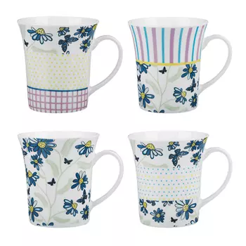 MILLIMI Цветочная поляна Кружка 300мл, керамика, 4 дизайна