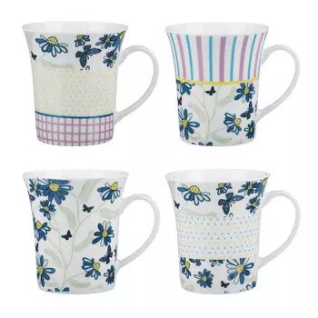 MILLIMI Цветочная поляна Кружка 300мл, керамика, 4 дизайна