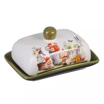 MILLIMI Дачница Масленка 17x12,5x8,3см, керамика