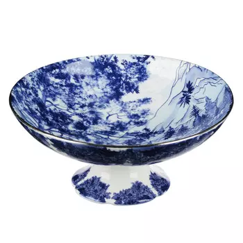 MILLIMI Дивный лес Ваза для фруктов, 18х8см, костяной фарфор