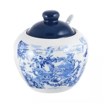 MILLIMI Гравюра Сахарница 550мл, 12x12x12см керамика