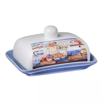 MILLIMI Хлеб Масленка 17x12x8см, керамика